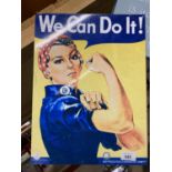 'WE CAN DO IT' METAL SIGN
