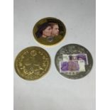 THREE COMMEMORATIVE COINS