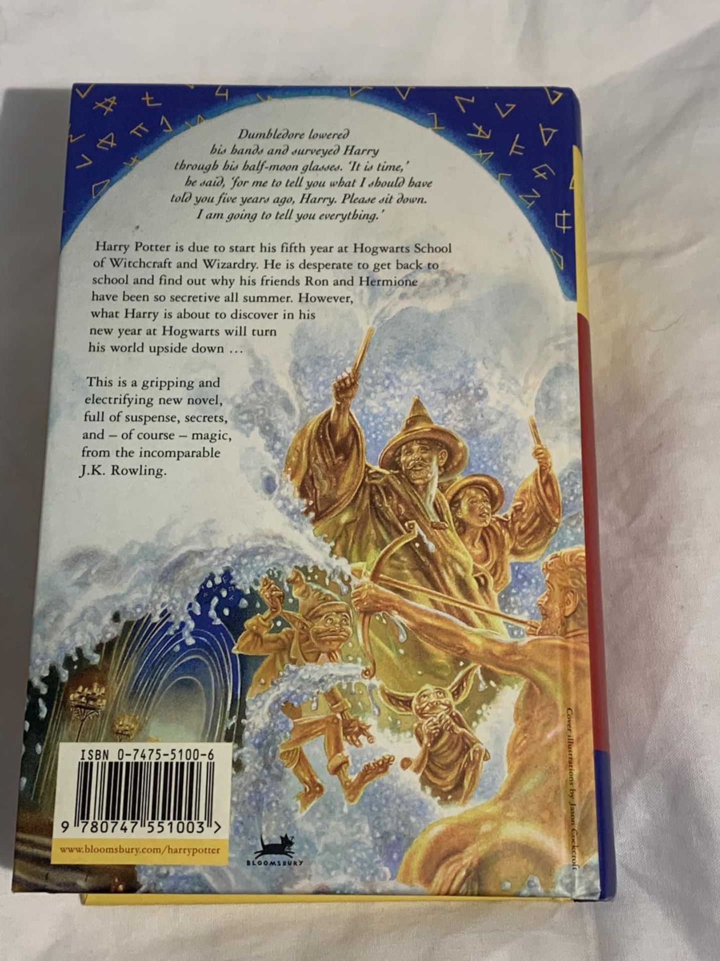 A HARDBACK FIRST EDITION - HARRY POTTER AND THE ORDER OF THE PHOENIX, NO DUST JACKET BY J.K. - Image 2 of 5