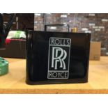 A BLACK ROLLS ROYCE PETROL CAN HEIGHT 15CM