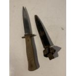 WW1 GERMAN FIGHTING KNIFE BY GOTTLIEB HAMMESFARR SOLINGEN FOCHE