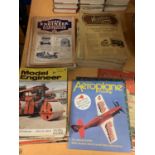 A VERY LARGE COLLECTION OF VINTAGE HOBBY MAGAZINES TO INCLUDE 21 MODEL ENGINEER 1973-1979, 16 THE