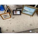 AN ASSORTMENT OF FRAMED WIDLIFE PRINTS AND PICTURES