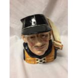 A ROYAL DOULTON LARGE 'YACHTSMAN' TOBY JUG WITH CHIP IN LEFT SHOULDER