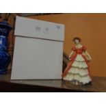 A BOXED ROYAL DOULTON FIGURE LADY VICTORIA MAY LIMITED EDITION FIGURE OF THE YEAR 2008