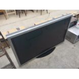 A 50" PIONEER TELEVISION (NO POWER CABLE)