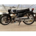 A 1965 HONDA C110 SPORT MOTORCYCLE. 50 CC. A USA IMPORT WITH NOVA CERTIFICATE TO REGISTER A V5