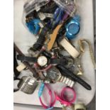 A QUANTITY OF WRISTWATCHES TO INCLUDE, SEKONDA, SNIGGLE, HELLO KITTY, ETC