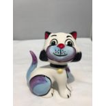 A LORNA BAILEY HAND PAINTED AND SIGNED CAT QUEENIE