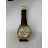 A VINTAGE GENTS 1970'S NELSON 21 JEWELS ANTIMAGNETIC MANUAL WIND DATE WATCH 36MM SEEN WORKING BUT NO