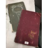 TWO 1904 ART NOVEAU POSTCARD ALBUMS - NO POSTCARDS INCLUDED JUST THE ALBUMS