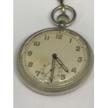 A 1940?S MILITARY GS/TP SERVICE OPEN FACED POCKET WATCH , SERIAL NUMBER 066644 50MM