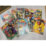 A COLLECTION OF 22 1980'S DC 'THE NEW TEEN TITANS' COMIC BOOKS #2, 3, 4, 5, 6, 8, 9, 10, 11, 12, 13,