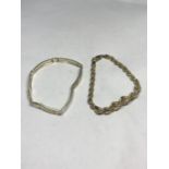 TWO MARKED SILVER BRACELETS