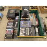 A LARGE ASSORTMENT OF CRIME AND DETECTIVE DVDS TO INCLUDE THE AVENGERS BOXSET, BERGERAC AND NCIS ETC