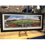 A FRAMED SIGNED PRINT OF PORT VALE FOOTBALL CLUB