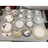 A QUANTITY OF CHINA CUPS, SAUCERS, PLATES, BOWLS, ETC