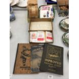 THREE PARTIALLY FILLED VINTAGE STAMP ALBUMS PLUS A QUANTITY OF STAMPS FROM AUSTRALIA, DENMARK,