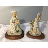 TWO LEONARDO COLLECTION FIGURINES SARA LOIUSE AND CONSTANCE