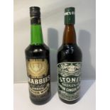 TWO BOTTLES OF GINGER WINE, STONE'S AND CRABBIE'S