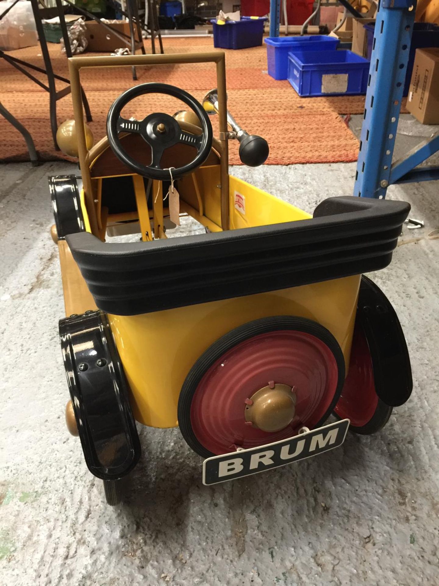 A BRUM PEDAL CAR WITH WORKING HORN AND CRANK HANDLE - Image 5 of 5