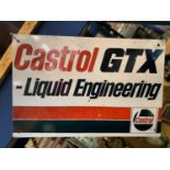 A METAL CASTROL GTX SIGN