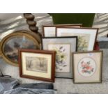 AN ASSORTMENT OF FRAMED PRINTS AND PICTURES