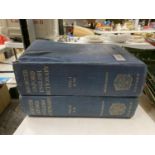 TWO VOLUMES OF THE SHORTER OXFORD ENGLISH DICTIONARY A-M AND N-Z