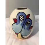 A HANDPAINTED AND SIGNED LORNA BAILEY VASE LAKESIDE