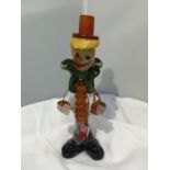 A MURANO GLASS CLOWN