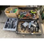 AN ASSORTMENT OF ITEMS TO INCLUDE TOOLS, FLATWARE AND TOYS