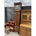 A 19TH CENTURY WALNUT LONGCASE CLOCK CASE