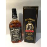 A BOXED 1 LITRE BOTTLE OF JACK DANIELS OLD NO.7 BRAND 'WHISKEY AS OUR FATHERS MADE IT' 43% VOL.