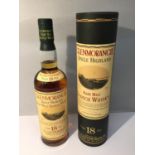 A GLENMORANGIE SINGLE HIGHLAND RARE MALT AGED 18 YEARS SCOTCH WHISKY 70CL 43% VOL. PROCEEDS TO BE