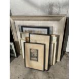 AN ASSORTMENT OF FRAMED PRINTS AND PICTURES