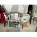 A LARGE ASSORTMENT OF VARIOUS FRAMED PRINTS AND PICTURES