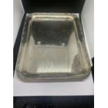 A HALLMARKED BIRMINGHAM SILVER TRAY GROSS WEIGHT 325.8 GRAMS