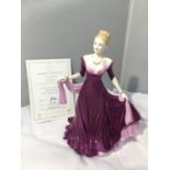 A ROYAL DOULTON LADY OF THE YEAR 2003 ELLIE HN 4017 WITH CERTIFICATE OF AUTHENTICITY