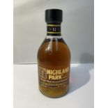 A 75CL BOTTLE OF 12 YEAR OLD HIGHLAND PARK SINGLE MALT SCOTCH WHISKY 40% VOL, THIS IS BELIEVED TO BE