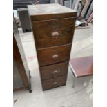 A MID 20TH CENTURY FOUR DRAWER FILING CABINET