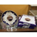 THREE ROYAL CREST COMMEMORATIVE ROYAL WEDDING 8" PLATES IN BOXES