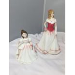 TWO ROYAL DOULTON FIGURINES AMANDA AND ALICE