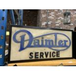 A DAIMLER SERVICE ILLUMINATED LIGHT BOX SIGN 65CM X 32CM