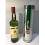 A JAMESON TRIPLE DISTILLED IRISH WHISKEY IN METAL STORAGE CASE. PROCEEDS TO GO TO EAST CHESHIRE