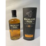 A 70CL BOTTLE OF 12 YEAR AGED SINGLE MALT WHISKY 40% VOL IN ORIGINAL BOX
