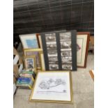 AN ASSORTMENT OF FRAMED PRINTS AND PICTURES