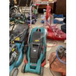 A BOSCH ROTAK 40 GC ELECTRIC LAWN MOWER WITH GRASS BOX