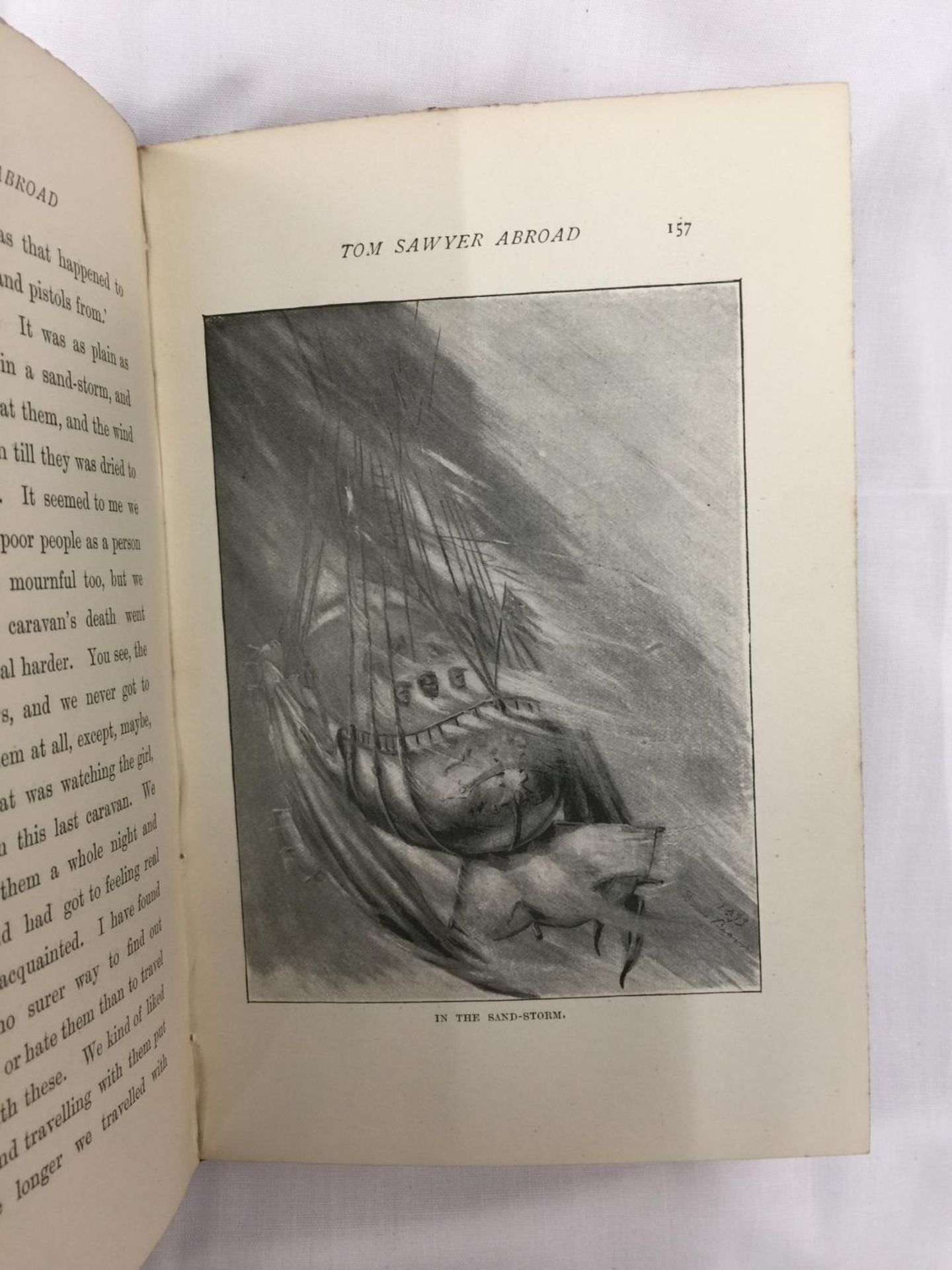 A FIRST EDITION TOM SAWYER ABROAD HARDBACK BY MARK TWAIN - PUBLISHED 1894 BY CHATTO & WINDUS - Image 5 of 7