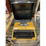 A VINTAGE AND RETRO 1970'S SILVER REED SILVERETTE TYPEWRITER BELIEVED WORKING ORDER BUT NO WARRANTY