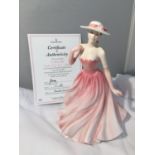 A ROYAL DOULTON LADY OF THE YEAR 'CHLOE' WITH CERTIFICATE OF AUTHENTICITY